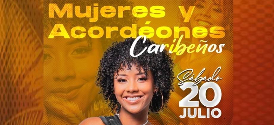 Artista colombiana con la invitación a celebrar este 20 de julio de 2024 con #OrgulloColombiano