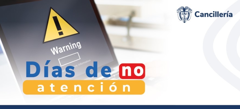 Embajada de Colombia República Dominicana y su sección consular no tendrán atención el jueves 30 de mayo de 2024