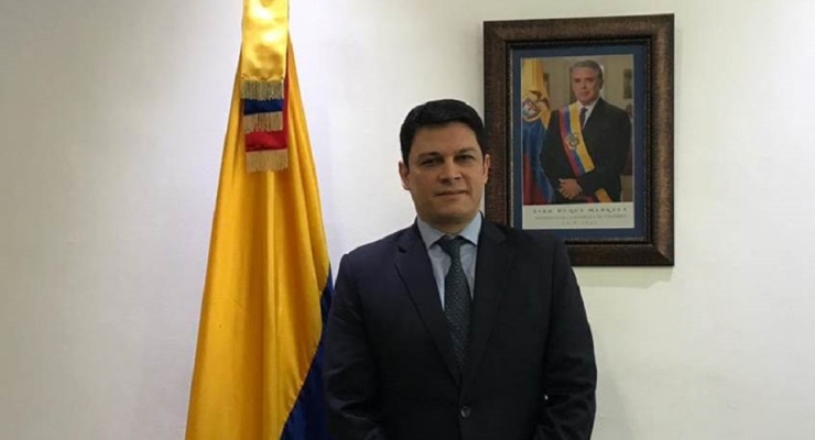 Daniel Alberto Cabrales Castillo tomó juramento como nuevo Embajador de Colombia en República Dominicana 