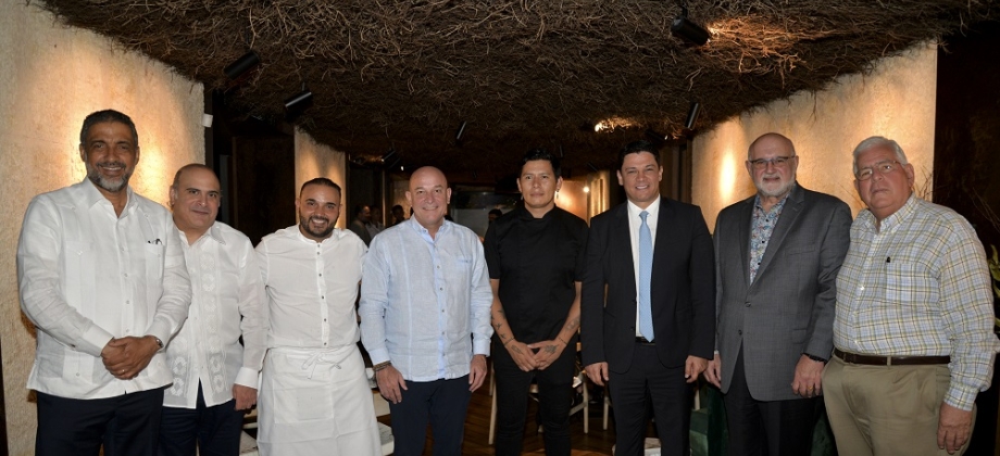 La Embajada de Colombia en República Dominicana realiza un Menú Degustación con los Chefs Jaime Rodríguez y Saverio Stassi