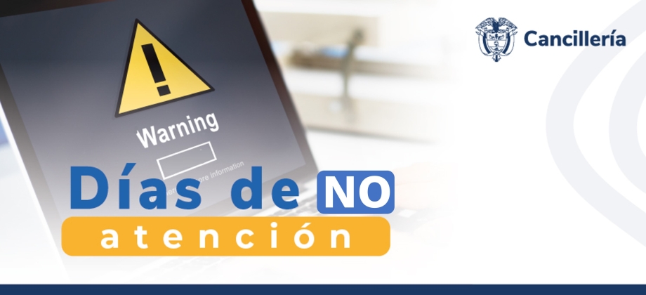 Embajada de Colombia en República Dominicana y su sección consular no tendrán atención al público el 16 de agosto de 2023