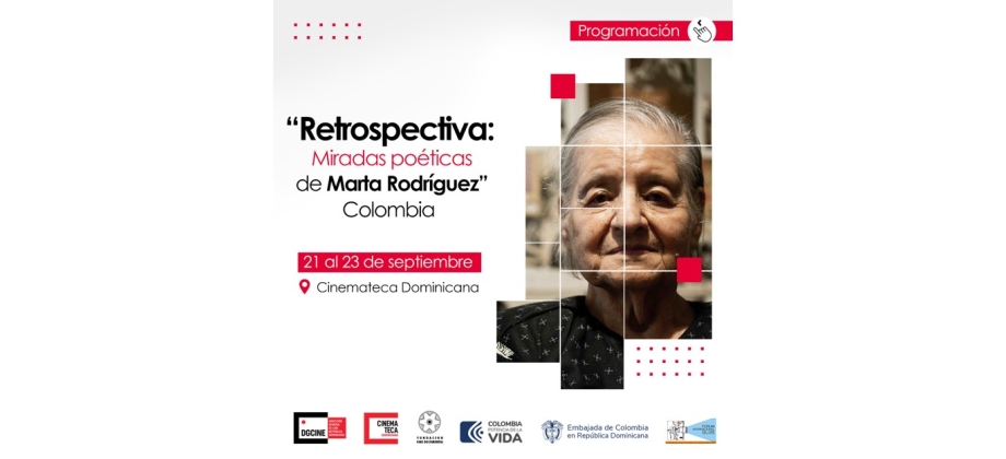 Retrospectiva de la cineasta colombiana Marta Rodríguez, del 21 al 23 de septiembre de 2023 en la Cinemateca Dominicana