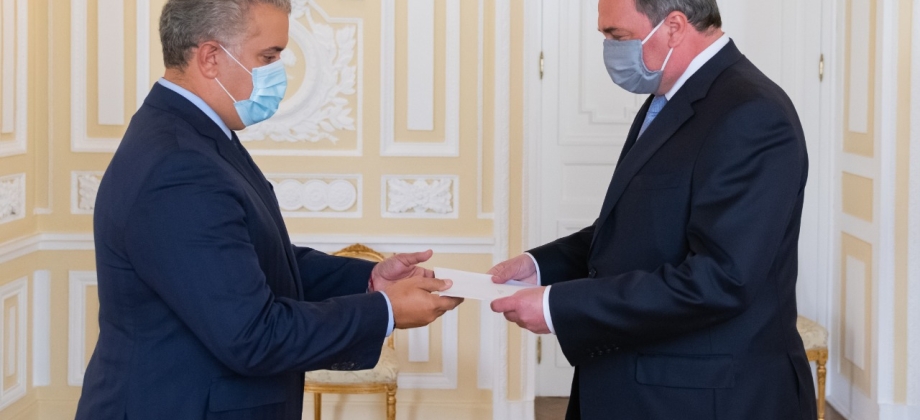 Presidente Iván Duque recibió las cartas credenciales de los embajadores de Austria, España, República Dominicana y Rusia