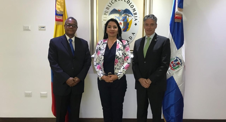 La Embajada de Colombia en República Dominicana recibió a representantes de Proindustria